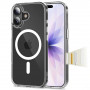 Custodia Tech-Protect Flexair Hybrid CC MagSafe per Apple iPhone 17, trasparente