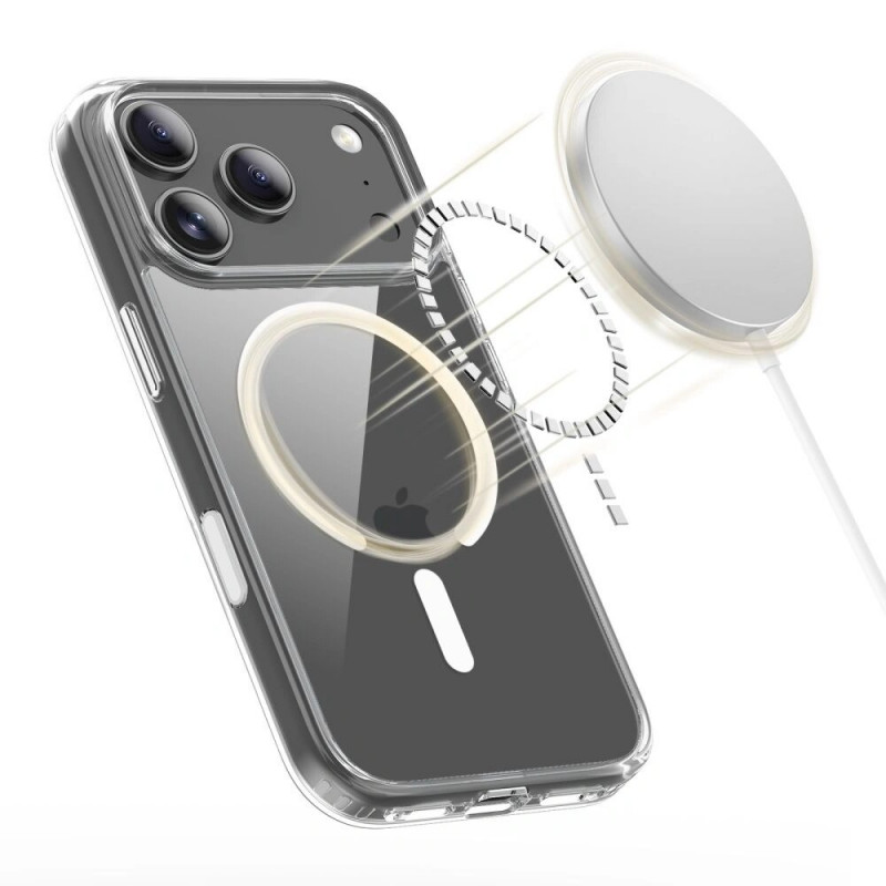 Custodia Tech-Protect Flexair Hybrid CC MagSafe per Apple iPhone 17 Pro Max, trasparente