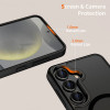 Custodia Tech-Protect Magmat MagSafe per Samsung Galaxy S25, nero opaco