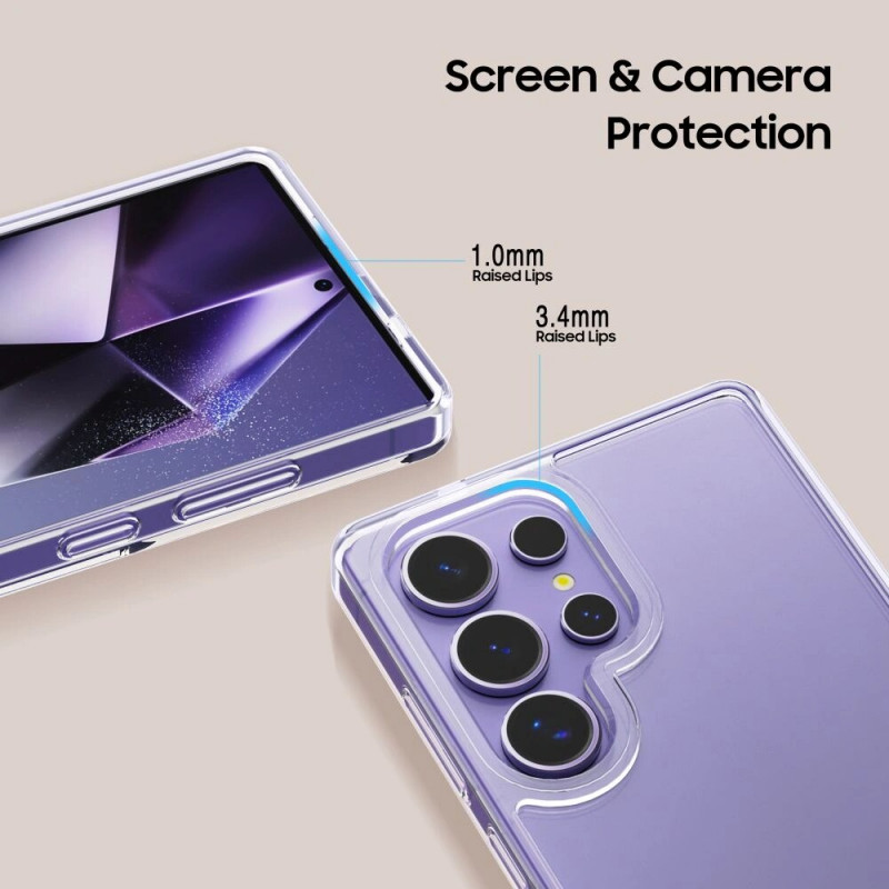 Custodia Tech-Protect Flexair Hybrid per Samsung Galaxy S25 Ultra, trasparente