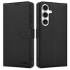Custodia portafoglio Tech-Protect per Samsung Galaxy S25, nera