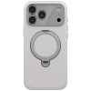 Custodia UNIQ Elix per Apple iPhone 18 Pro Max / 17 Pro Max, kickstand rotante a 360°, grigio chiaro