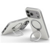Custodia UNIQ Elix per Apple iPhone 18 Pro Max / 17 Pro Max, kickstand rotante a 360°, grigio chiaro