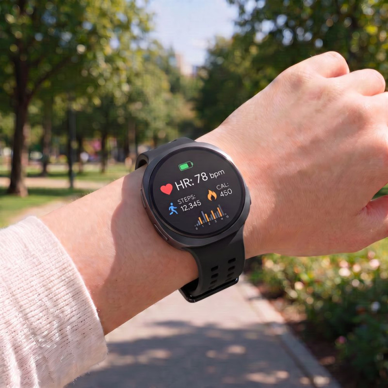 Cinturino in silicone Tech-Protect Silicone Air per Samsung Galaxy Watch 8 / 9 / Classic 40 / 44 / 46 mm, nero