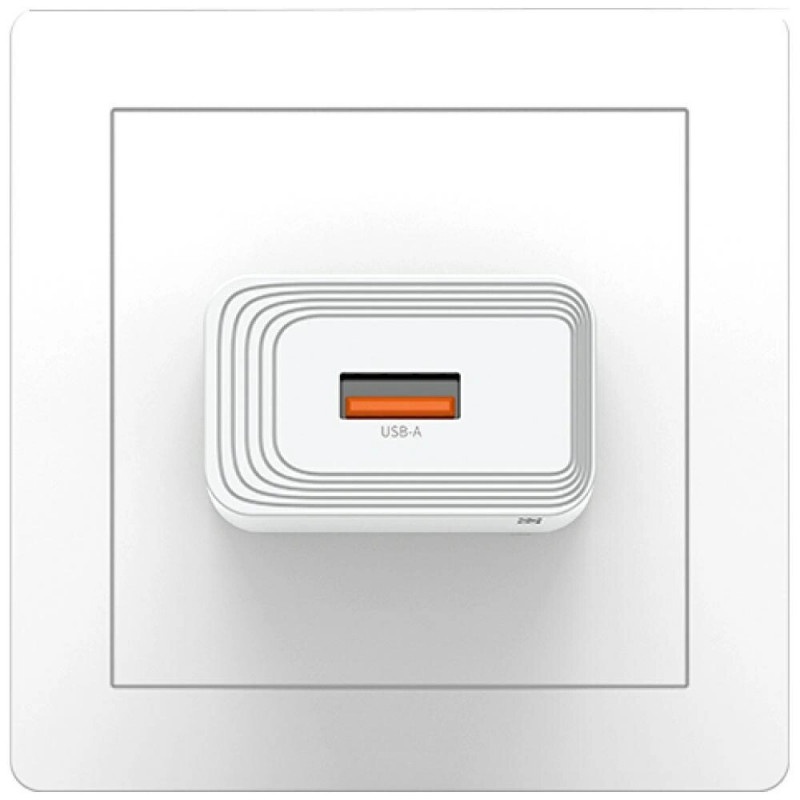 Caricabatterie da parete USAMS CC326 T69 USB-A, 10,5 W, 2,1 A, bianco