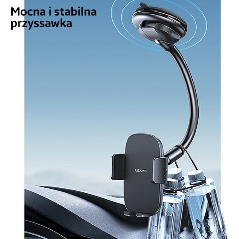Supporto auto da cruscotto USAMS US-ZJ065 con ventosa, nero (ZJ065ZJ01)