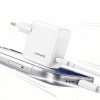 Caricabatterie da parete USAMS CC339 T76 45W GaN USB-C con cavo SJ711 USB-C a USB-C (1 m), bianco