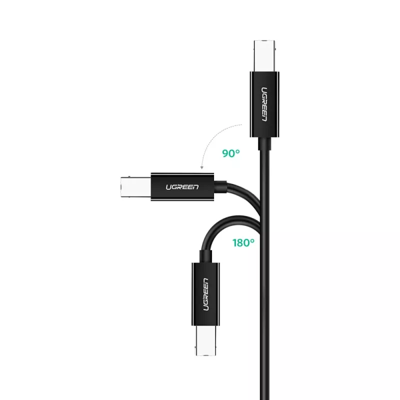 Cavo stampante Ugreen US241 da USB-C 2.0 a USB-B, 1 m, nero