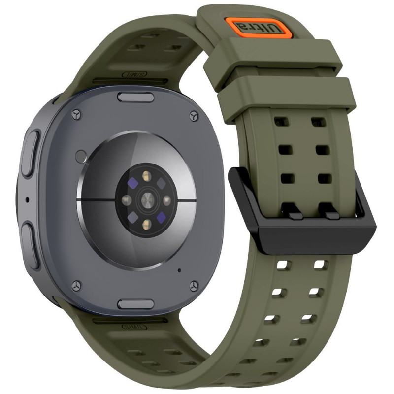 Cinturino in silicone Tech-Protect Silicone Air per Samsung Galaxy Watch 8 / 9 / Classic 40 / 44 / 46 mm, verde oliva