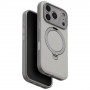 Custodia UNIQ Elix per Apple iPhone 18 Pro / 17 Pro, kickstand rotante a 360°, grigio chiaro