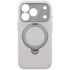 Custodia UNIQ Elix per Apple iPhone 18 Pro / 17 Pro, kickstand rotante a 360°, grigio chiaro