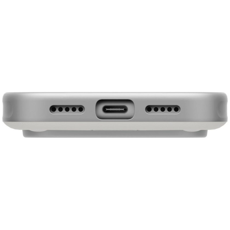 Custodia UNIQ Elix per Apple iPhone 18 Pro / 17 Pro, kickstand rotante a 360°, grigio chiaro