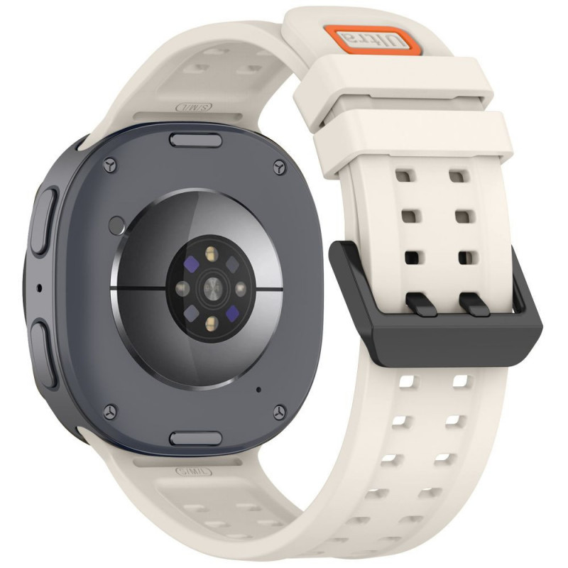 Cinturino in silicone Tech-Protect Silicone Air per Samsung Galaxy Watch 8 / 9 / Classic 40 / 44 / 46 mm, Starlight