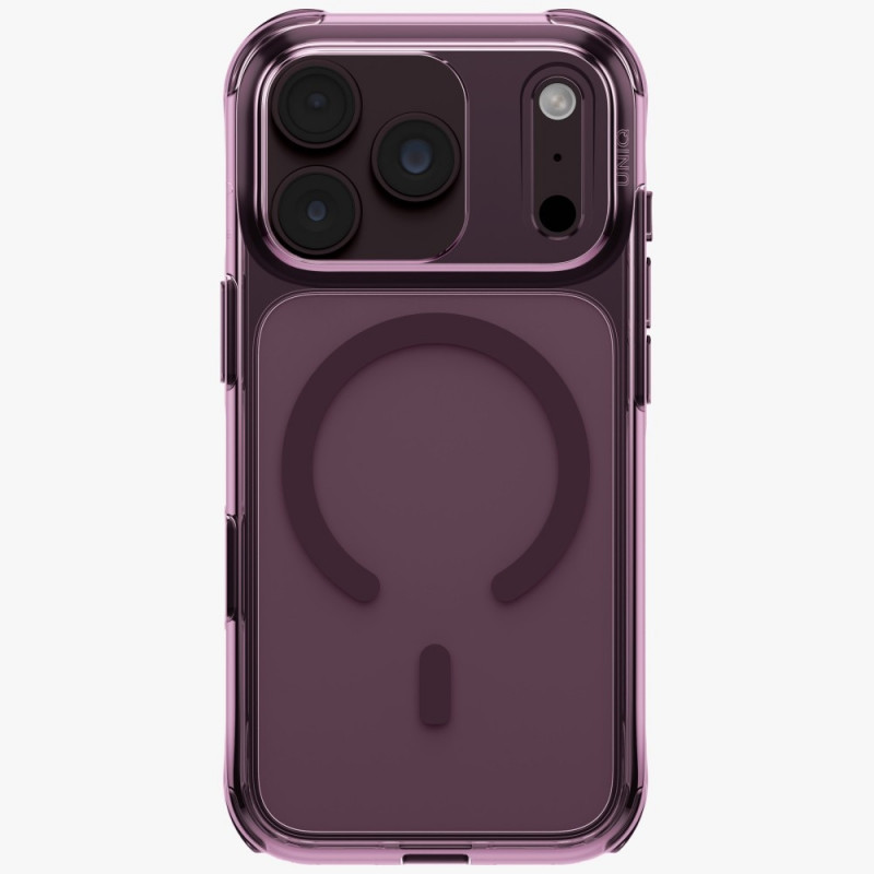 Custodia UNIQ LifePro Xtreme per Apple iPhone 18 Pro / 17 Pro, Magclick Charging, bordeaux