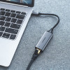 Adattatore di rete Ugreen CM199 USB-C a RJ45 Gigabit Ethernet, 1000 Mbps, grigio