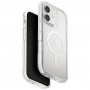 Custodia Combat UNIQ per Apple iPhone 17, ricarica MagClick, bianca