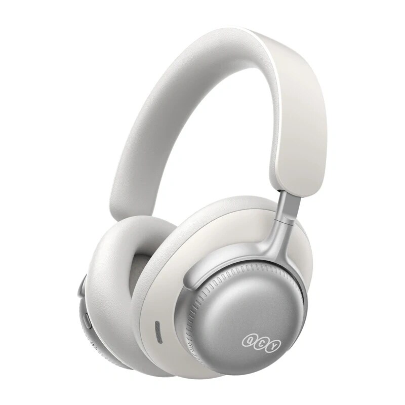 Cuffie over-ear wireless QCY H6 Ultra, ANC adattivo, Bluetooth 6.0, bianche