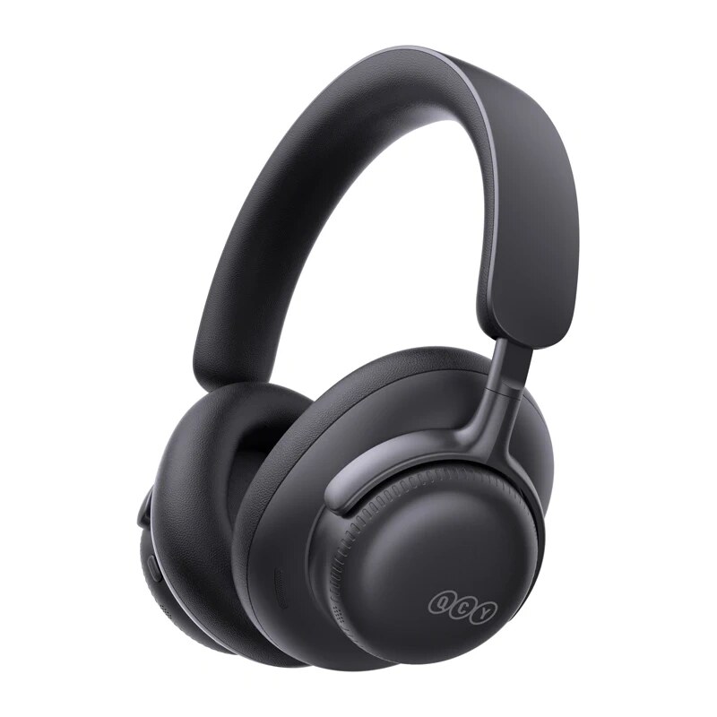 Cuffie over-ear wireless QCY H6 Ultra, ANC adattivo, Bluetooth 6.0, nere