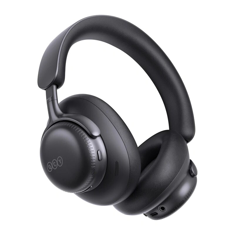 Cuffie over-ear wireless QCY H6 Ultra, ANC adattivo, Bluetooth 6.0, nere