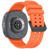 Cinturino in silicone Tech-Protect Silicone Air per Samsung Galaxy Watch 8 / 9 / Classic 40 / 44 / 46 mm, arancione mandarino