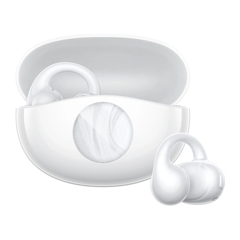 QCY Crossky C50i cuffie wireless open-ear, Bluetooth 6.0, bianche