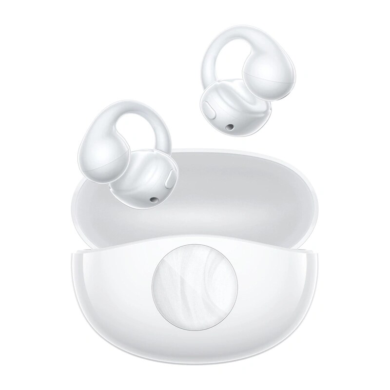 QCY Crossky C50i cuffie wireless open-ear, Bluetooth 6.0, bianche