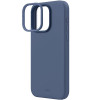 Custodia UNIQ Lino Hue per Apple iPhone 15 Pro Max, MagClick Charging, blu navy