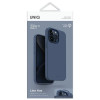 Custodia UNIQ Lino Hue per Apple iPhone 15 Pro Max, MagClick Charging, blu navy