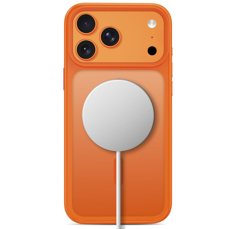 Custodia Tech-Protect Magmat MagSafe CC per Apple iPhone 17 Pro / 18 Pro, arancione cosmico opaco