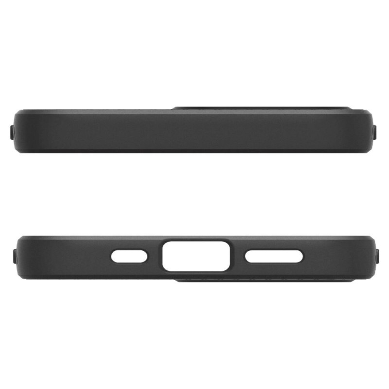 Custodia Spigen Liquid Air Mag MagSafe per Apple iPhone 17e / 16e, nero opaco