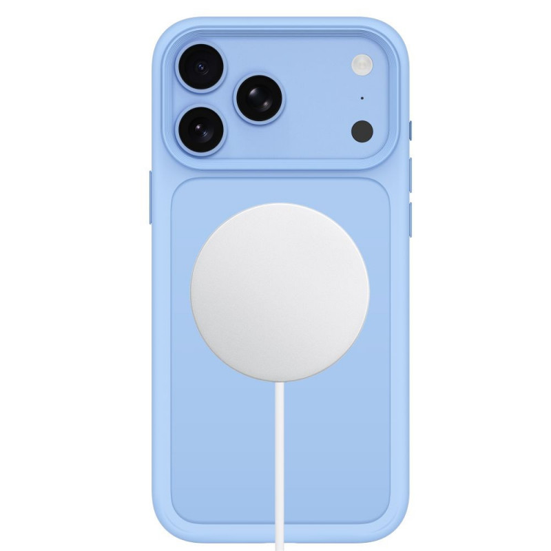 Custodia Tech-Protect Magmat MagSafe CC per Apple iPhone 17 Pro Max / 18 Pro Max, azzurro opaco