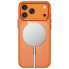 Custodia Tech-Protect Magmat MagSafe CC per Apple iPhone 17 Pro / 18 Pro, Cosmic Orange / trasparente