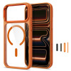 Custodia Tech-Protect Magmat MagSafe CC per Apple iPhone 17 Pro Max / 18 Pro Max, Cosmic Orange / trasparente