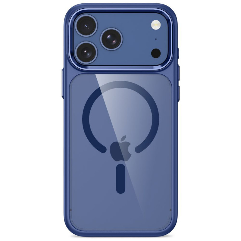 Custodia Tech-Protect Magmat MagSafe CC per Apple iPhone 17 Pro / 18 Pro, Deep Blue / trasparente