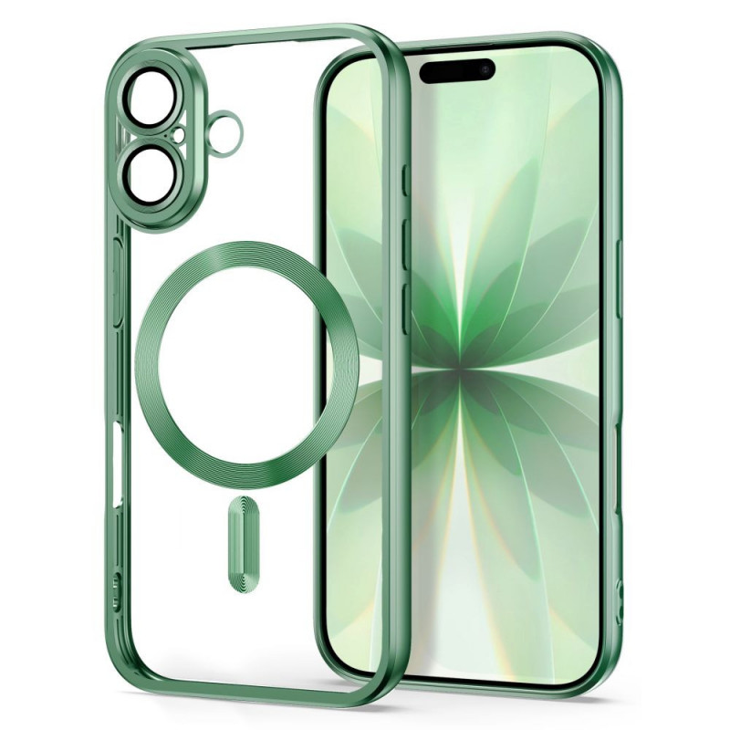 Custodia Tech-Protect MagFlex MagSafe per Apple iPhone 17, verde salvia opaco
