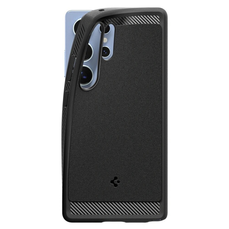 Custodia Spigen Rugged Armor Mag MagSafe per Samsung Galaxy S25 Ultra, nero opaco