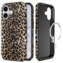 Custodia Tech-Protect Lamano MagSafe per Apple iPhone 17, Exotic Touch, marrone e beige