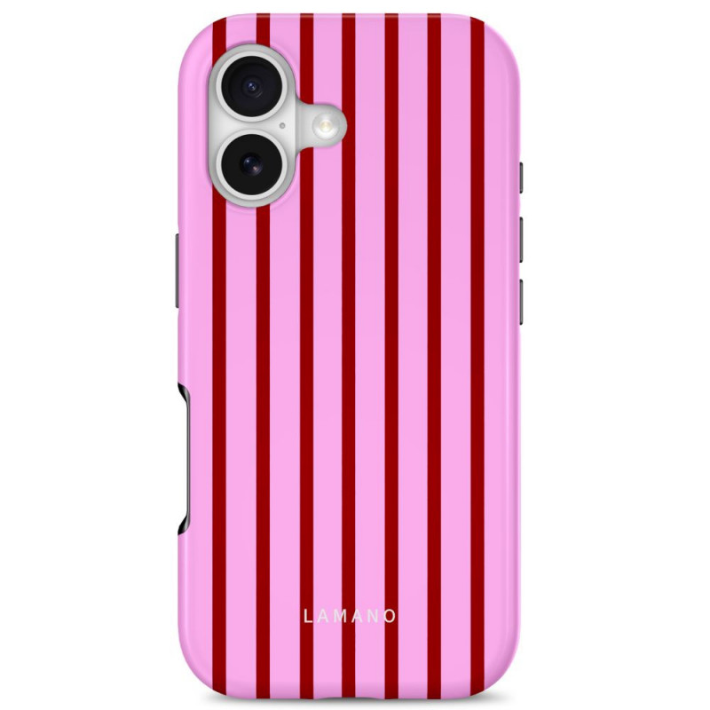 Custodia Tech-Protect Lamano MagSafe per Apple iPhone 17, Candy Crush, rossa e rosa