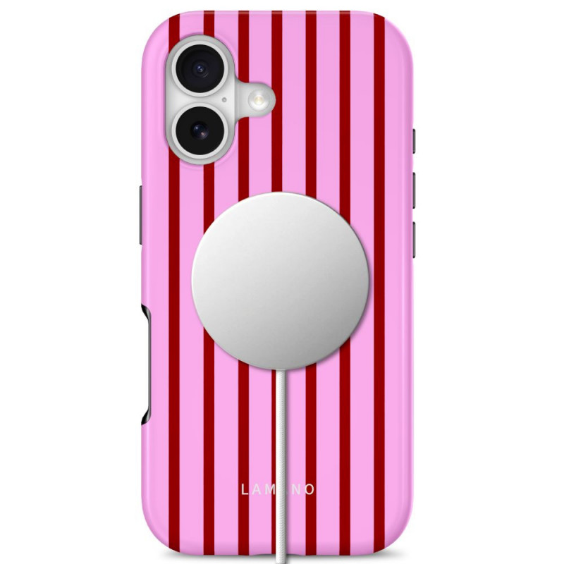 Custodia Tech-Protect Lamano MagSafe per Apple iPhone 17, Candy Crush, rossa e rosa