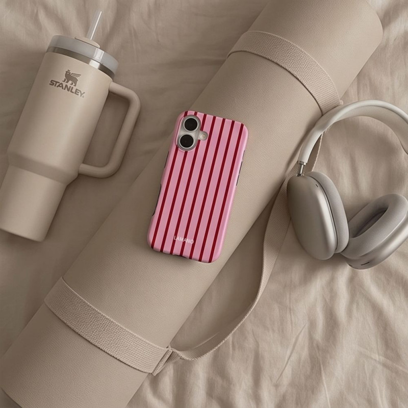 Custodia Tech-Protect Lamano MagSafe per Apple iPhone 17, Candy Crush, rossa e rosa