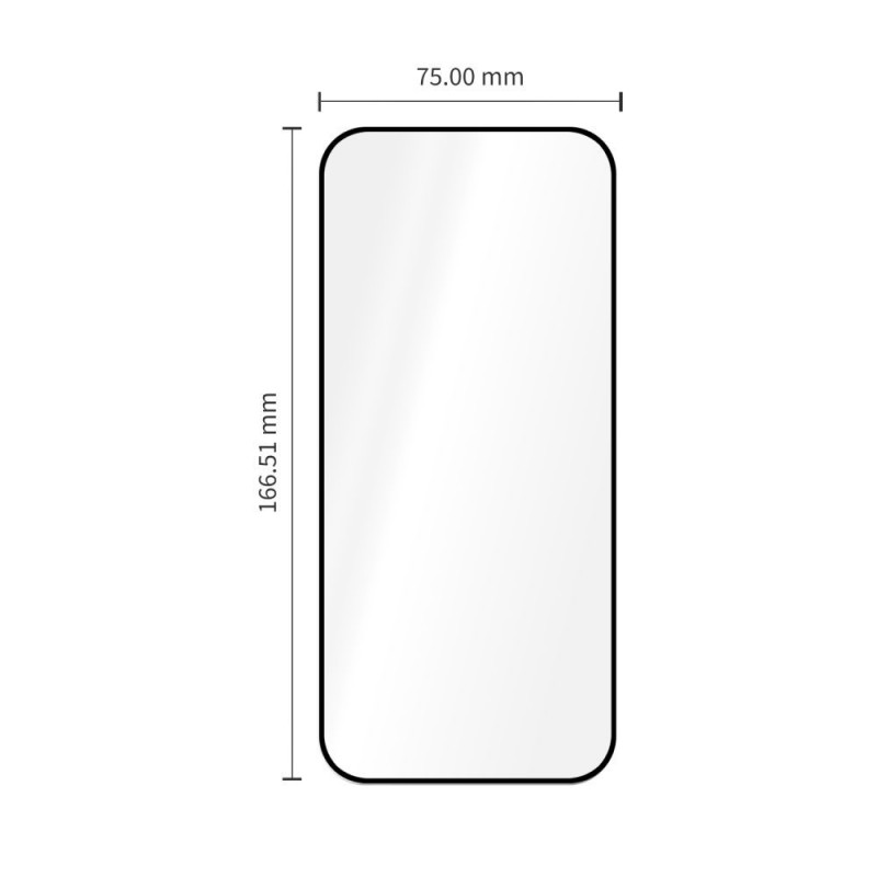 Vetro temperato Tech-Protect Glass Fit+ per Xiaomi Redmi 17 4G / 5G, nero (2 pz) (THP5701)