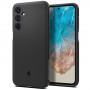 Custodia Spigen Essential SandBlast per Samsung Galaxy M35 5G, nero opaco