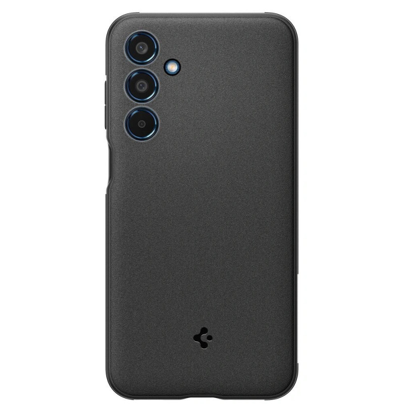 Custodia Spigen Essential SandBlast per Samsung Galaxy M35 5G, nero opaco