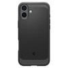 Custodia Spigen Rugged Armor Mag MagSafe per Apple iPhone 16, nero opaco