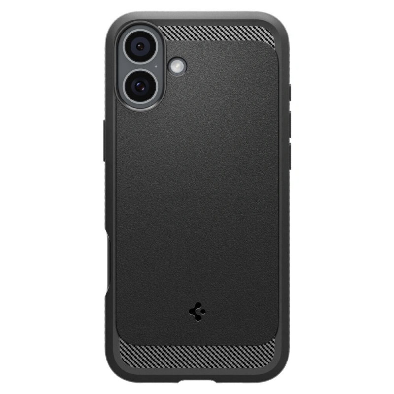 Custodia Spigen Rugged Armor Mag MagSafe per Apple iPhone 16, nero opaco