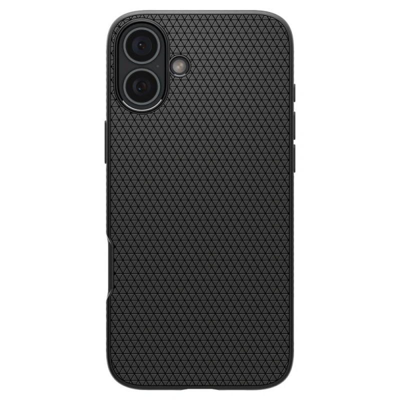 Custodia Spigen Liquid Air per Apple iPhone 16, nero opaco