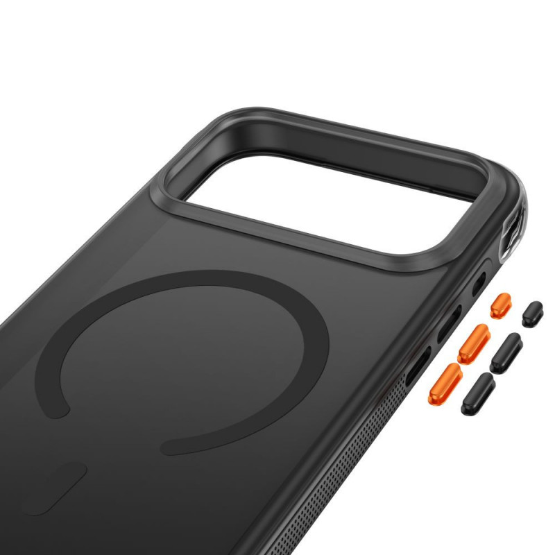 Custodia Tech-Protect MagAir MagSafe CC per Apple iPhone 17 Pro Max / 18 Pro Max, nero opaco