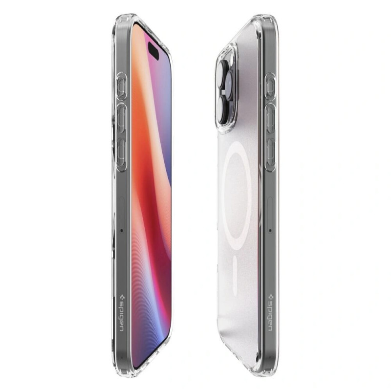 Custodia Spigen Ultra Hybrid Mag MagSafe per Apple iPhone 16 Pro, Frost Clear