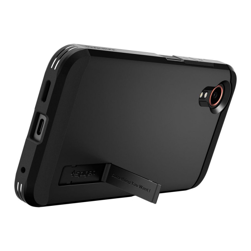 Custodia Tough Armor Spigen per Samsung Galaxy XCover7, nera