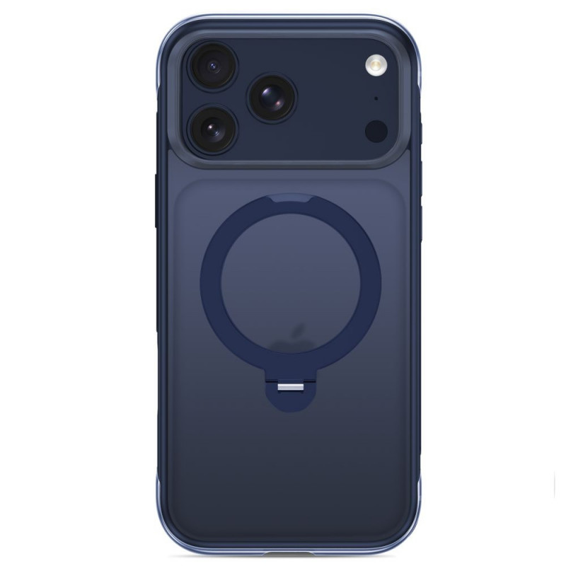 Custodia Tech-Protect MagAir Stand MagSafe CC per Apple iPhone 17 Pro / 18 Pro, Matte Deep Blue
